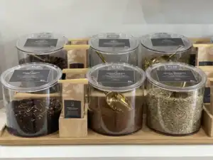 Contenedor redondo de plástico ECOBOX, contenedores de almacenamiento de alimentos a granel herméticos para supermercado - Product Image 6