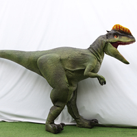 Costume de dinosaure réaliste sur mesure, taille réelle, Monolophosaurus, utilisation intérieure/extérieure, imperméable, pour parcs d'aventure commerciaux et parcs d'attractions