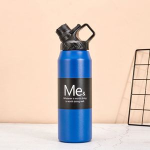 Termo Aislado de Acero Inoxidable 304 de 750ml/950ml, Botella de Agua Deportiva con Asa y Tapa, Duradera - Product Image 6
