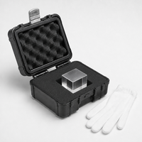 Zhongji High Precision K9 Material Optical Square MC030-LMT-5 4-Face Angle Standard 90 Orthogonality for Optics Instruments