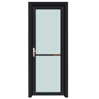 Cadre de porte en verre trempé en alliage d'aluminium, anti-oxydation, économie d'énergie, insonorisation, design moderne pour intérieur commercial