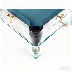 Table de <span class=keywords><strong>billard</strong></span> et de tennis de table en verre trempé de 12 mm d'épaisseur, personnalisée en usine, 7 pieds, pour usage domestique, populaire - Product Image 3