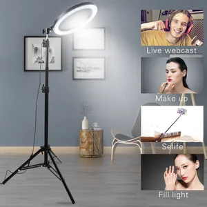 Licht Invullen Make Up Live Webcast Telefoon Camera Stand Tripod Mobile Tripod Stand Tik Tok Selfie Ring Licht Met Statief stand Vk