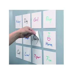 Kleine weiße Platte Magnetstreifen Namensschilder für Heimbüro und Klassenzimmerplanung Pads-Etiketten wiederverwendbare Streifen