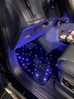 Tapis de sol universels à LED avec éclairage optique étoilé, kit éclairage LED à fibres optiques pour tapis lumineux
