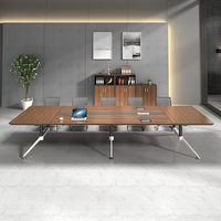 Ensemble de table et de chaises de conférence exécutif moderne pour 20 personnes, bureau et mobilier de salle de réunion, utilisation commerciale et hôtelière