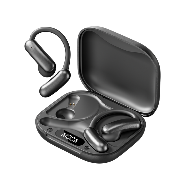 M139 Ear Hook Sports Earphones Wireless V6.0 Bluetrum Chip LED Digital Display 50mAh Battery 3-5 Hours Life-level Waterproof