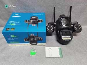 Caméra <span class=keywords><strong>de</strong></span> surveillance CCTV sans fil PTZ à trois objectifs 9MP 3MP, WiFi IP66, fonction <span class=keywords><strong>de</strong></span> vision nocturne, caméra <span class=keywords><strong>de</strong></span> sécurité WiFi - Product Image 6