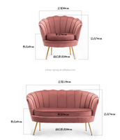 Nouveau design, chaise longue en cuir véritable de style européen classique moderne en forme de fleur, fauteuil de luxe pour chambre à coucher, salon, maison