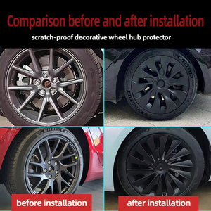 Décorer et protéger le cache-moyeu <span class=keywords><strong>Aero</strong></span> pour <span class=keywords><strong>Tesla</strong></span> <span class=keywords><strong>Model</strong></span> <span class=keywords><strong>3</strong></span> 2019-2025, <span class=keywords><strong>enjoliveur</strong></span> de roue de 18 pouces, matériau ABS+PC, finition peinture à trois couches - Product Image 5