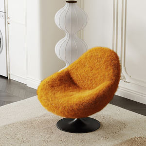 AOMISI CASA, superventas, nuevo sofá para sala de estar, silla de rizo, muebles modernos de lujo, sillón de Cachemira naranja con reposapiés - Product Image 4
