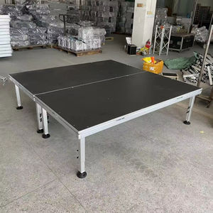 سعر تنافسي في الهواء الطلق 1M x 2M الألومنيوم منصة المرحلة مربع الحديد والزجاج المواد مع شهادة توف البليت التعبئة - Product Image 1