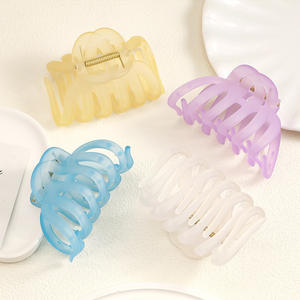 กิ๊บหนีบผมอะคริลิคใสสีเจลลี่ขนาดใหญ่ คุณภาพดี สำหรับผู้หญิงและเด็กผู้หญิง - Product Image 2