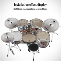 China Percussion Instruments Wholesale Silent Cymbals Set Hi Hat Professional Low Volume Cymbals