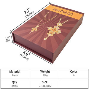 HT กล่องของขวัญสำหรับคริสตจักรสีน้ำตาลขนาดใหญ่แพ็กเกจแบบครีบอกของบิชอป - Product Image 2