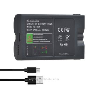 6700 мАч встроенный USB RV4 Сменный аккумулятор для кольцевого видеозвонка 2, прожекторной камеры, приклеивающейся камеры и дверной камеры - Product Image 2