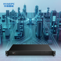 HVAEIPC Ordinateur industriel 1U en rack, accessoire informatique, Intel Core i7, 6 ports Ethernet Gigabit, RAM optionnelle 256 Go/1 To intégrée