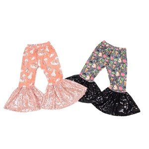 Boutique neonate Bell Bottoms <span class=keywords><strong>paillettes</strong></span> Ruffles bambini Flare Pants - Product Image 5