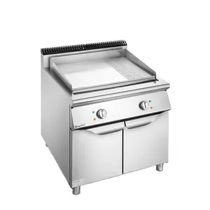 Commercial Electric/Gas Stainless Steel Griddle Grill With Cabinet For Restaurant