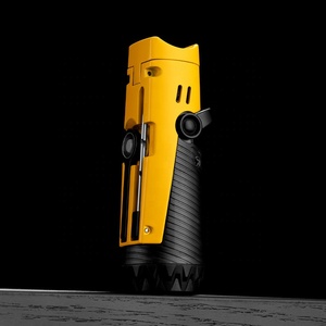 JOFI COB Windproof Metal <b>Cigar</b> <b>Lighter</b> Direct Flame Yellow Gold CB-24L2 Travel Multi Functional - Product Image 1