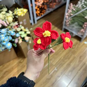 Flores al por mayor Don't Forget <span class=keywords><strong>Me</strong></span> tejidas a mano, flores de ganchillo hechas a mano de seda tejidas a mano - Product Image 5