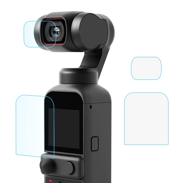 PULUZ 9H Tempered Glass Lens & Screen Protector for DJI Osmo Pocket 2 2.5D HD Anti-Scratch Film