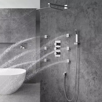 AMAXO ensemble de mélangeur de douche dissimulé à pluie système de bain et de douche robinet de douche de salle de bain