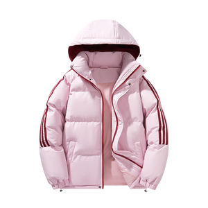 Logotipo personalizado Ropa de plumón y acolchado de algodón para hombre invierno nuevo estilo de Hong Kong abrigo suelto de talla grande pan con capucha para jóvenes nuevo - Product Image 1