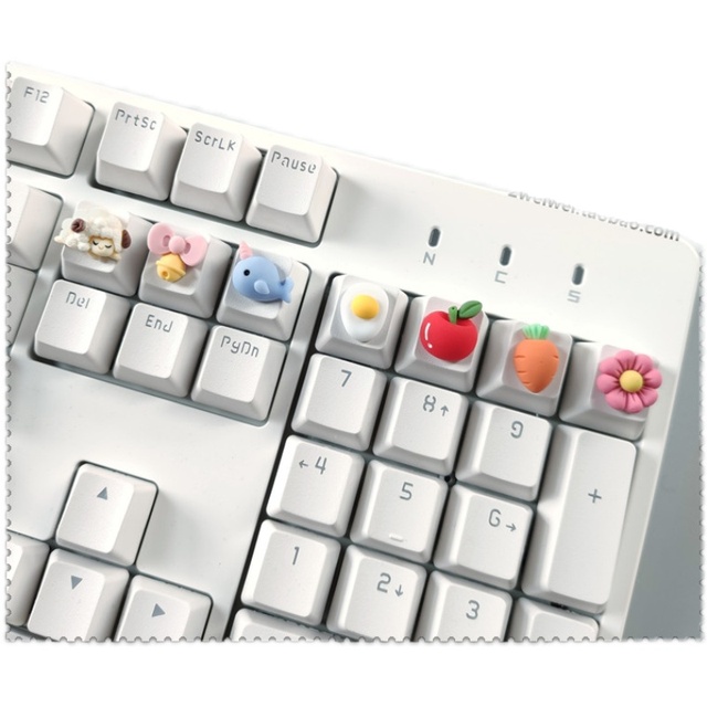 Cute miniature Animal or food figure Resin Artisan hand made keycap single pc for OEM R4