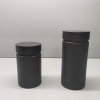 Bouteilles de médicaments / capsules en PET noir mat 100 ml 120 ml 180 ml avec bouchon à vis pour vitamines, comprimés, emballages de soins de santé