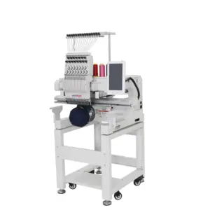 QHM high quality Single head computerized fully automatic embroidery machine for hat/shoes embroidery