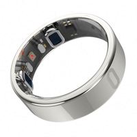 Bague connectée de santé la mieux notée avec examen physique rapide en un clic, moniteur de sommeil et de fréquence cardiaque pour la santé à domicile et le sport