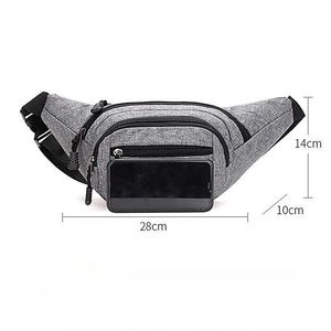 Sac banane et bandoulière en nylon de haute qualité, unisexe, étanche, pour la course en extérieur, avec porte-téléphone et fermeture éclair, fournisseur vietnamien - Product Image 4