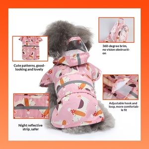 Impermeabile per Cani con Design a Paperella <span class=keywords><strong>Gialla</strong></span>, Impermeabile con Cappuccio per Cani Piccoli e Medi, Leggero e Traspirante - Product Image 3