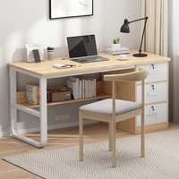 Ensemble Table et Chaise de Bureau Commercial Moderne Simple, Bureau d'Ordinateur pour Employés, Résistant aux Taches, Idéal pour Bureaux et Immeubles de Bureaux