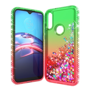 Funda de caída de agua para <span class=keywords><strong>celular</strong></span> para Motorola <span class=keywords><strong>Moto</strong></span> E7 <span class=keywords><strong>Power</strong></span>/S50/G55/G35 Liquid Quicksand funda de teléfono transparente de cuatro esquinas - Product Image 4