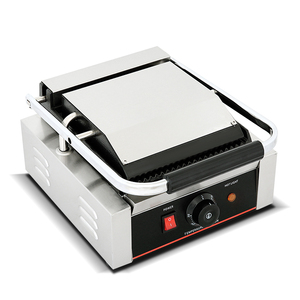 Plancha Eléctrica Doble de Acero Inoxidable, Parrilla Comercial para Paninis y Sándwiches con Temporizador, OEM - Product Image 5