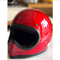 Casque de moto rétro en fibre de verre MT05, nouveau style, forme de foudre, casque de sécurité pour la conduite