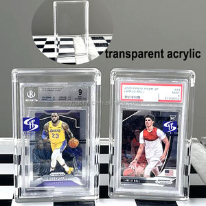 SYP vend des boîtes de présentation pour cartes graduées en acrylique transparent, support de rangement et de présentation en acrylique pour cartes Pokémon, support de protection pour cartes - Product Image 4