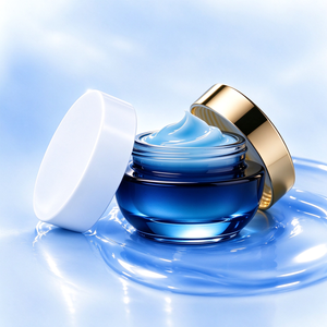 Crème visage multi-peptides GHK Cu Tripeptide de cuivre 1 Acide hyaluronique Panthénol Beurre de karité Crème hydratante lissante pour le visage - Product Image 2