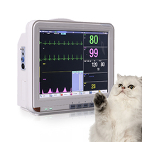 Système de surveillance fœtale ECG Umy Veterinary ICU avec écran tactile pour diagnostic de fréquence cardiaque, modèle UM-VM12N pour usage en clinique vétérinaire