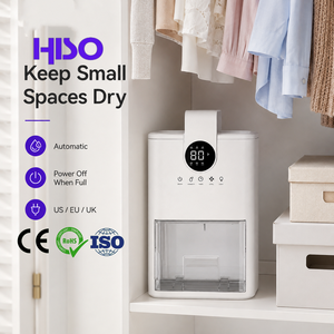 Mini Deshumidificador Termoeléctrico Portátil de Plástico, Tanque de Agua de 1L, 9V DC 22.5W, Silencioso, Apagado Automático, para Dormitorio, Armario, Espacios Pequeños <108 Pies Cuadrados - Product Image 5