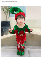 Costume de Noël fantaisie pour filles, robe de fée verte mignonne pour fête, vêtements à thème de Noël pour enfants
