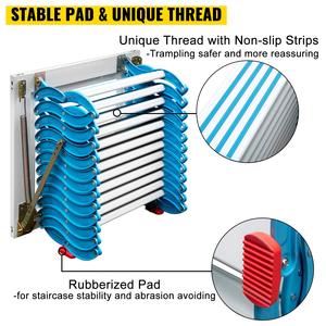 Échelle de <span class=keywords><strong>grenier</strong></span> électrique avec télécommande, échelle de <span class=keywords><strong>grenier</strong></span> pliante en aluminium robuste, escalier rétractable automatique pour charge de 330 lb - Product Image 3