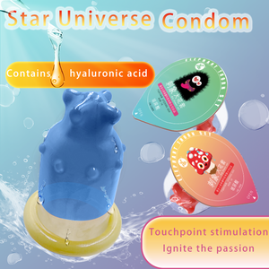 Neues geformtes Dildo-Verhütung kondom, das den Penis erweitern und verlängern kann, wieder verwendbares Kondom, um die Ejakulation zu verzögern, ein männliches Sexspielzeug - Product Image 2