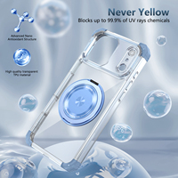 Nouvelle Arrivée Coque de Téléphone Portable pour iPhone 17 18 Pro Max Antichoc Transparente Magnétique avec Support