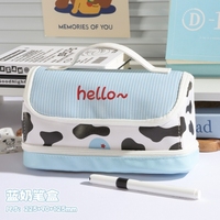 Nouvelle Trousse de Bureau Mignonne 2026 - Grande Capacité, Toile Anti-taches, Fermeture Éclair - Design Unique pour Étudiants, École et Bureau
