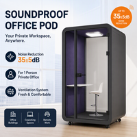 Cabine de bureau insonorisée Sinjoyin, cabine téléphonique à réduction de bruit, salle de réunion privée, cabine de travail acoustique portable et silencieuse pour le bureau