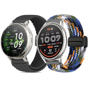 Correa magnética de 20 y 22mm para <span class=keywords><strong>Amazfit</strong></span> Active 3, 45mm, Active 2, 44mm, Max 48mm, pulsera de bucle trenzado para <span class=keywords><strong>Amazfit</strong></span> BALANCE 2 Bip <span class=keywords><strong>6</strong></span> <span class=keywords><strong>GTR</strong></span>/GTS - Product Image 1