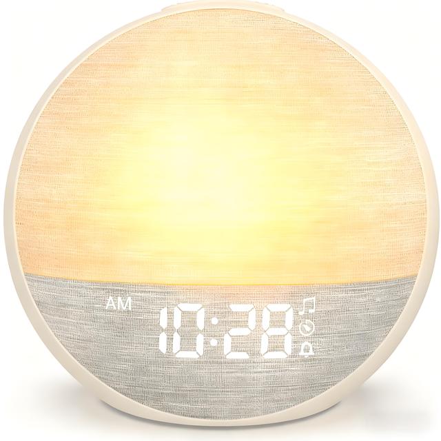 White Noise Machine for Sleep 30 Sounds Wake up Light RGB Desk Table Design Bedroom Alarm Clock OEM ODM Customizable